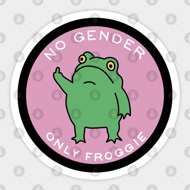 No Gender Only Froggie Sticker by valentinahramov